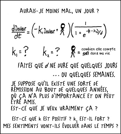 On rit pour éviter de pleurer, on fait des maths pour éviter de pleurer...