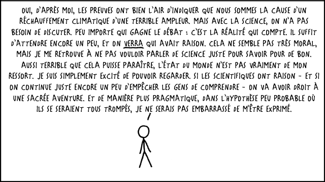 Il y a tellement de conservateurs bien-pensants autour de nous qui imaginent que le réchauffement climatique est présenté comme un problème moral pour des raisons politiques.