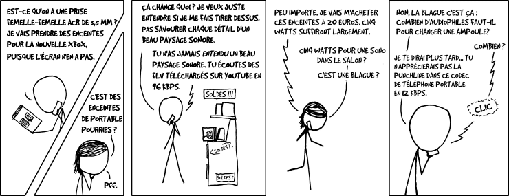 Pendant des années, je n'ai pas tiré la bonne leçon de cette expérience avec les Monster Cables et j'ai écouté de la musique uniquement en connectant mes enceintes avec des cintres en métal.