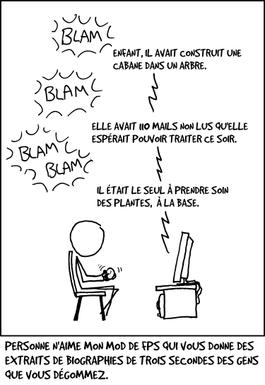 Attendez, le deuxième est une femme ?... euh, si ça me dérange, alors pourquoi... la vache, ce jeu n'est plus du tout drôle.