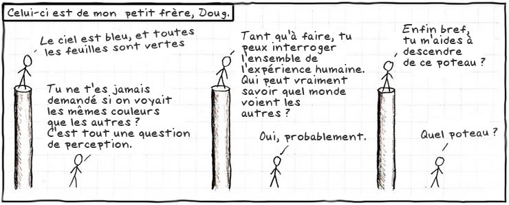 Un strip de mon frère Doug que j'ai réécrit et redessiné.