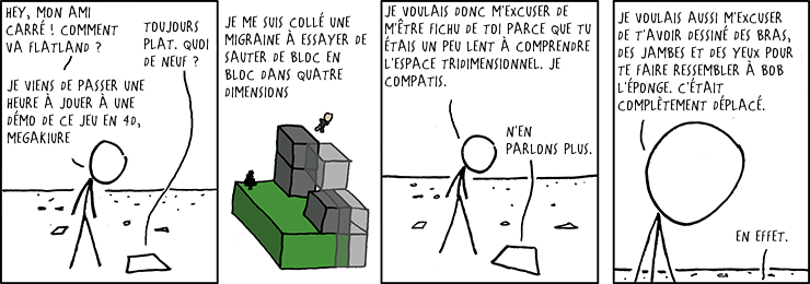 Je tenais aussi à m'excuser pour la fois où je suis descendu dans ton monde et où tout le monde a flippé à cause de cette orgie lesbienne supervisée par un prêtre.